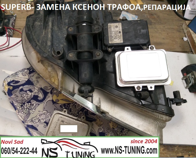 skoda superb xenon farovi d1s sijalica trafo 5dv 009 000 000 balast ugradnja novi sad tuning